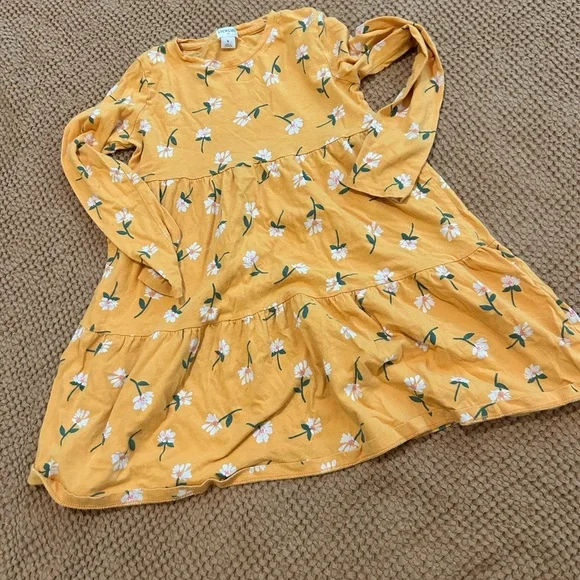 Crewcuts Orange Floral Kids Dress - Picture 2 of 5